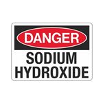 Danger Sodium Hydroxide Sign